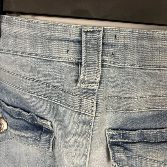True Religion Billie Mid Rise Straight Denim Blue Jeans Size 30 Casual Everyday - Picture 5 of 12